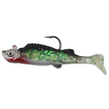 Northland Tackle 1/4 Oz. Mimic Minnow Shad Jig, Silver Shiner