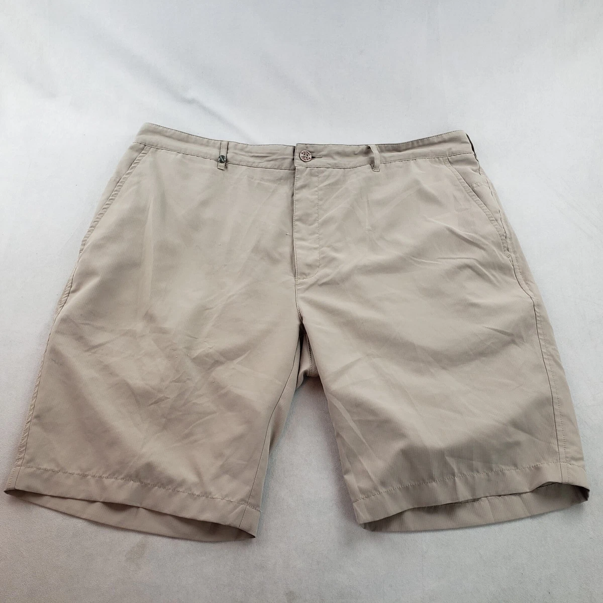 Polyester khaki shorts sales