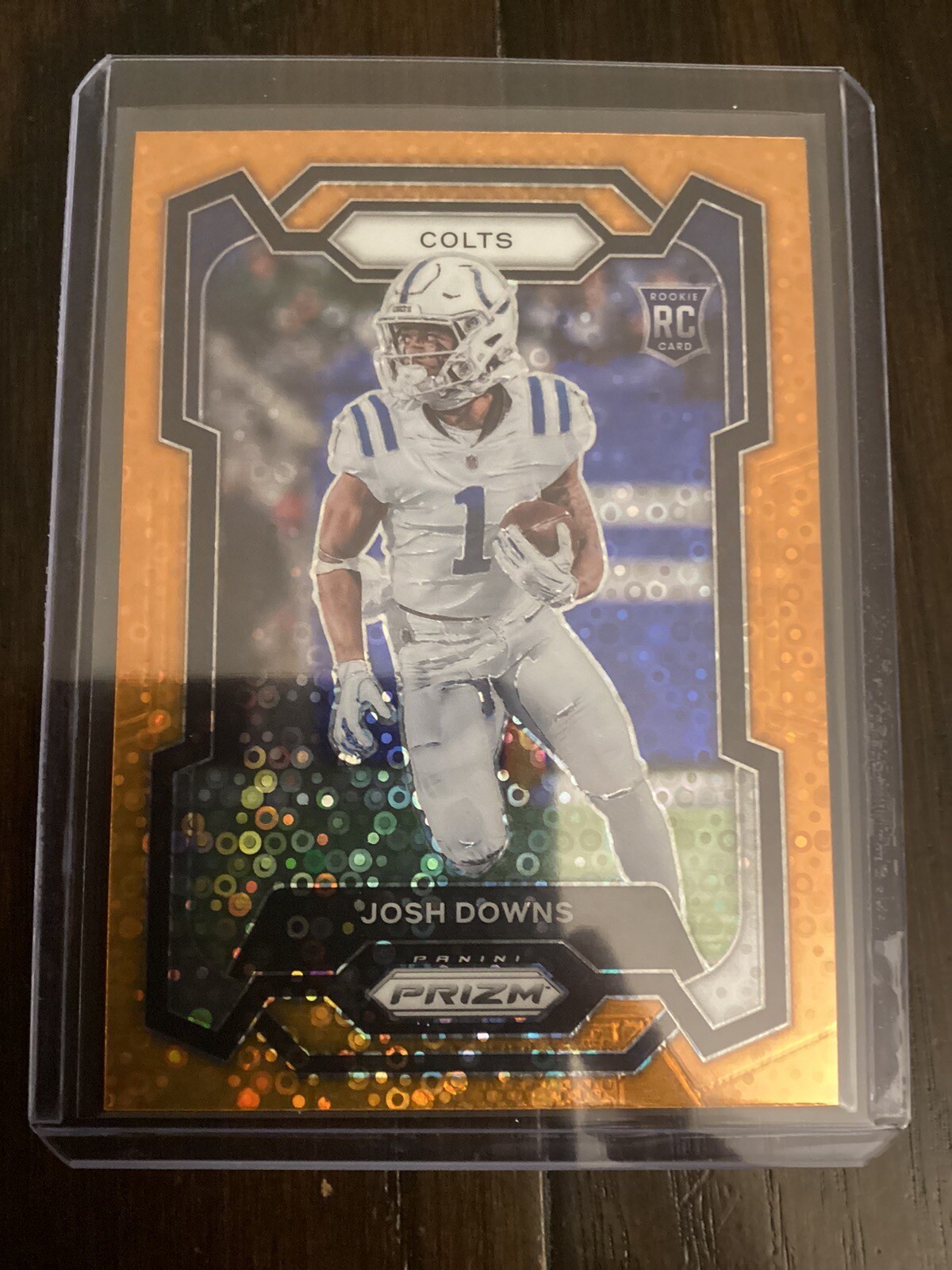 Josh Downs RC Orange Disco #345 - 2023 NFL Prizm Football Indianapolis Colts