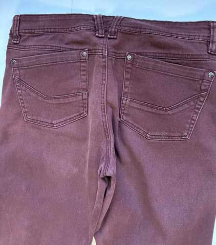 SURPLUS Men's Denim Jeans 34/34 Color Plum Denim Button And Zip Closure Skinny - Picture 3 of 7