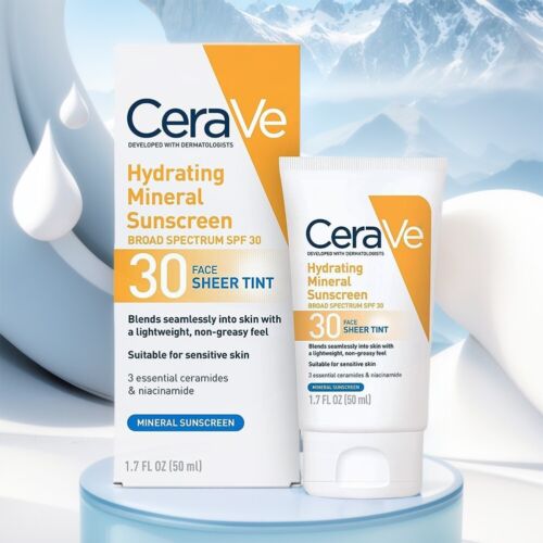 Moisturizing Mineral Sunscreen Face Sheer Tint Oil Control Sunscreen SPF 30 50ML - Picture 11 of 11