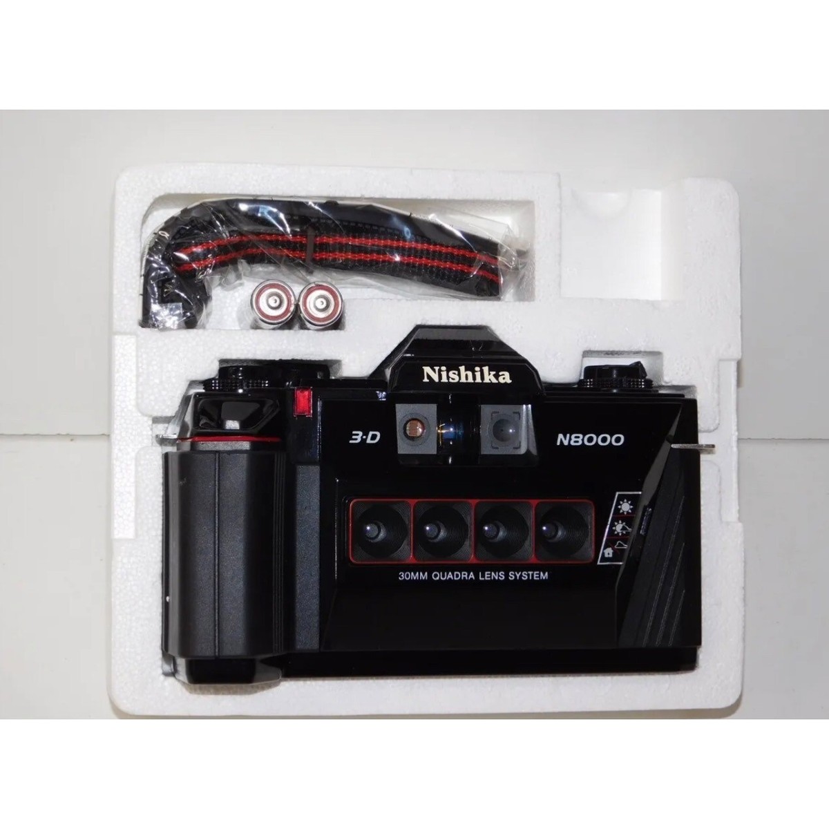 Nishika N8000 3D 35mm Film Camera, Twin Light Flash 3010 And Nishika N8000 3D 35mm Film Camera, Twin Light Flash 3010 And