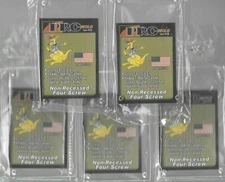 10 NON-RECESSED FOUR 4 SCREW SCREWDOWN CARD HOLDERS ARCHIVAL SAFE FREE SHIPPING