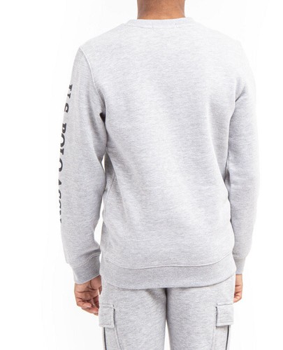 U.S. Polo Assn Boys Gray Sweatshirt Long Sleeve Large 10-12 New with Tags - Picture 2 of 3