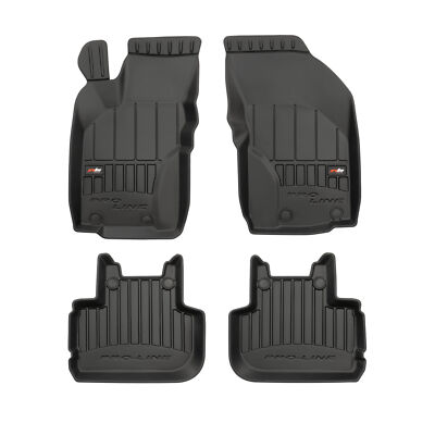 Juego De 4 Alfombrillas 3D Premium Para Alfa Romeo 147 (2000-2010) - Goma TPE Negro, Antideslizantes, Alto Bordillo
