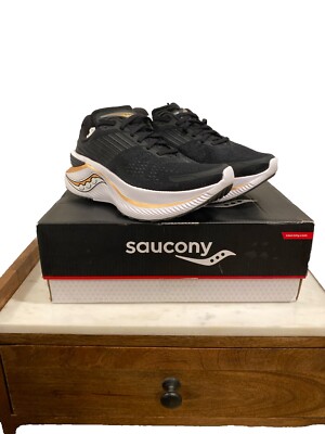 SAUCONY WOMEN'S ENDORPHIN SHIFT BLACK RUNNING SHOES WIDE SIZE NEW  READ