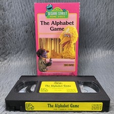 Sesame Street: The Alphabet Game VHS Tape 1988 Big Bird Random House Cartoon