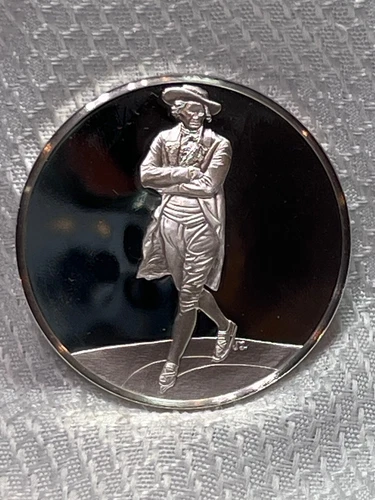 1978 FM Sterling Silver 32 Grams Proof The Skater Gilbert Stuart