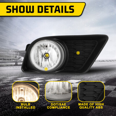 2016 dodge charger fog light kit 05-09 Dodge Caravan, Charger Challenger Caliber Chrysler Pacifica Sebring  Jeep Patriot Compass Vland OE Style Fog Lights (Bulbs Included)(US  Available) main image 1