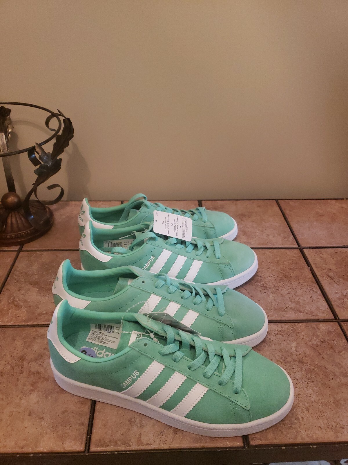 adidas campus green glow