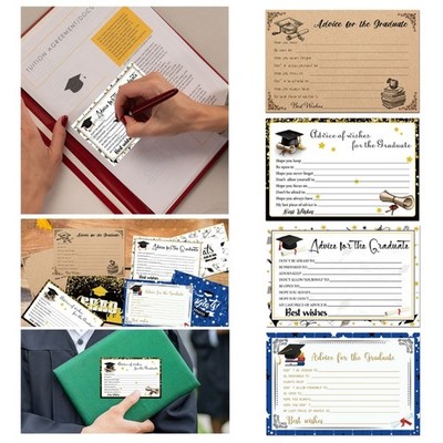 Set Of 8 Graduation Greeting Paper Cards For Sending Best Wishes To Graduate