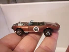 HOT WHEELS REDLINE  LIGHT MY FIREBIRD * RARE COPPER COLOR * NEAR MINT & BUTTON