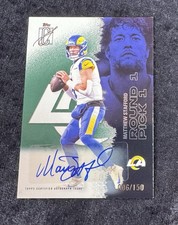 2025 Topps Signature Class Matthew Stafford Green Auto /150 #32 Rams