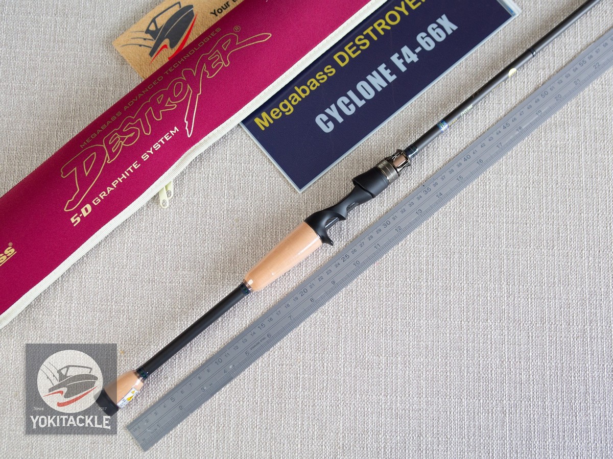 Megabass DESTROYER P5 CYCLONE F4-66X Baitcasting Rod | eBay