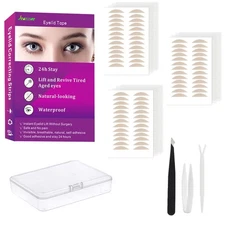 Natural Invisible Single Side Eyelid Tape Stickers(840Pcs 5MM Skin Color), Do...