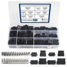 560 PCS 2.5mm Pitch 6/7/8/9 Pin Male/Female Plug Housing Crimp Connector Kit