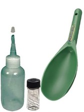 Sluice Monkey Gold Panning 3oz Sniffer Bottle, Glass Vial  Green Scoop