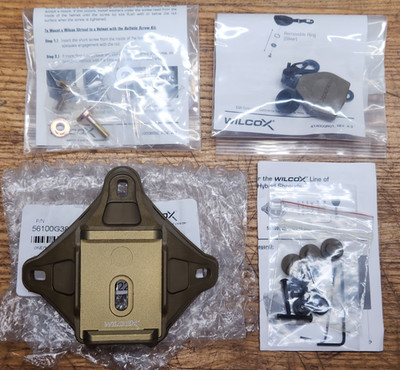 Wilcox L4 Three Hole Shroud, Tan, w/ Lanyard