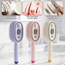 1x 2026 New 3in1 Electric Steam Brush, Rechargeable Hair Care Spray Massage Comb