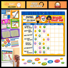 Motivational Behavior Reward Chart System - 26 Chore Charts 2800 Stickers for