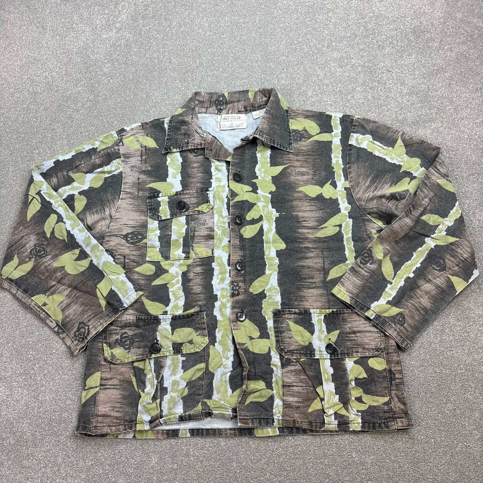 RealTree Chaqueta Mujer Grande Marrón Ropa de Trabajo Lona Camuflaje Caza Sob...