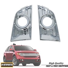 Fits 2007-2010 Ford Edge Driver Passenger Front Fog Light Lamp Cover Bezel Usa Fits 2007-2010 Ford Edge Driver Passenger Front Fog Light Lamp Cover Bezel Usa