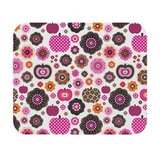 Colorful Owl Mouse Pad Floral Desk Accessory Home Office, Cute Gift Lovers