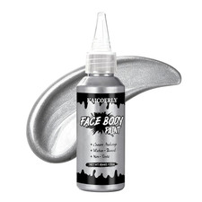 Silver Face Body Paint, Water Based Face Painting Cream Makeup