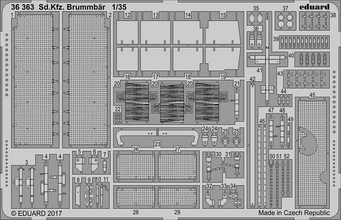 Eduard Accessories 36363 - 1:35 Sd.Kfz.166 Brummbär For Tamiya - New