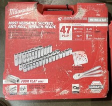 Milwaukee 48-22-9010 47pc 1/2 Metric&SAE Ratc...