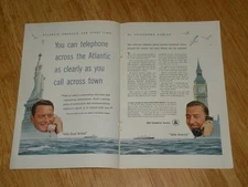 Magazine Ad - 1956 - AT&T / Bell System - Great Britian (two-pages)