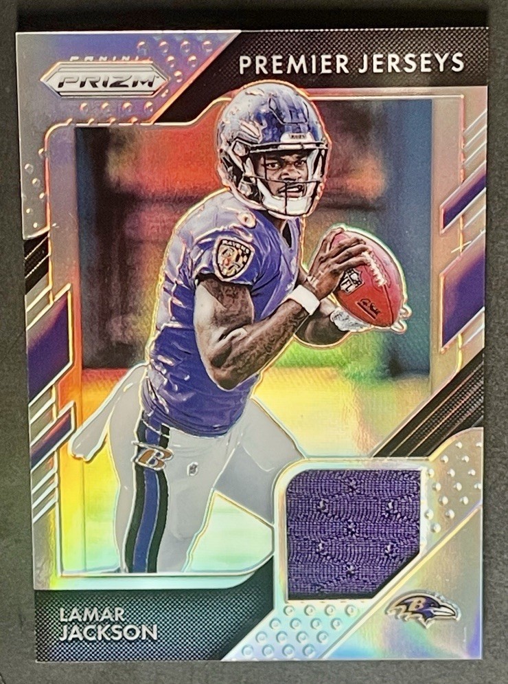 2018 Prizm Lamar Jackson Rookie Premier Jerseys Silver Player Worn Patch #PP-12