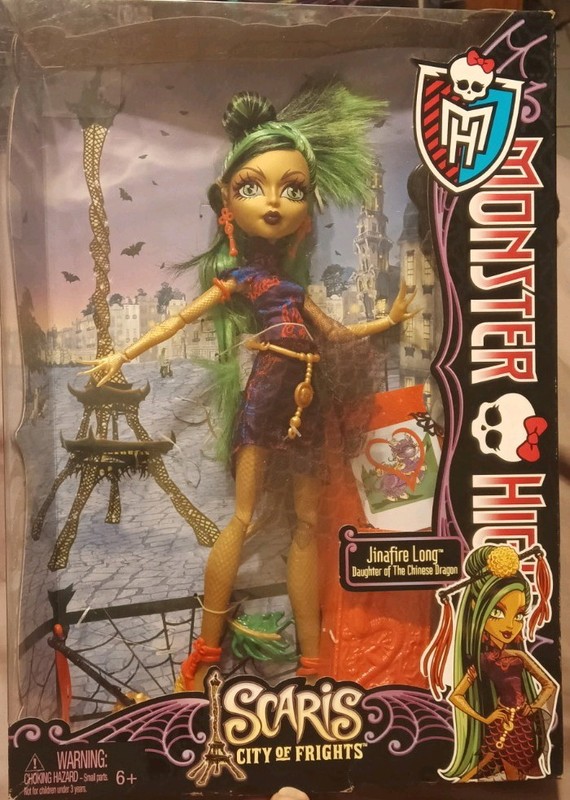 Mattel Monster High Doll Jinafire Long Scaris City of Frights With Tail