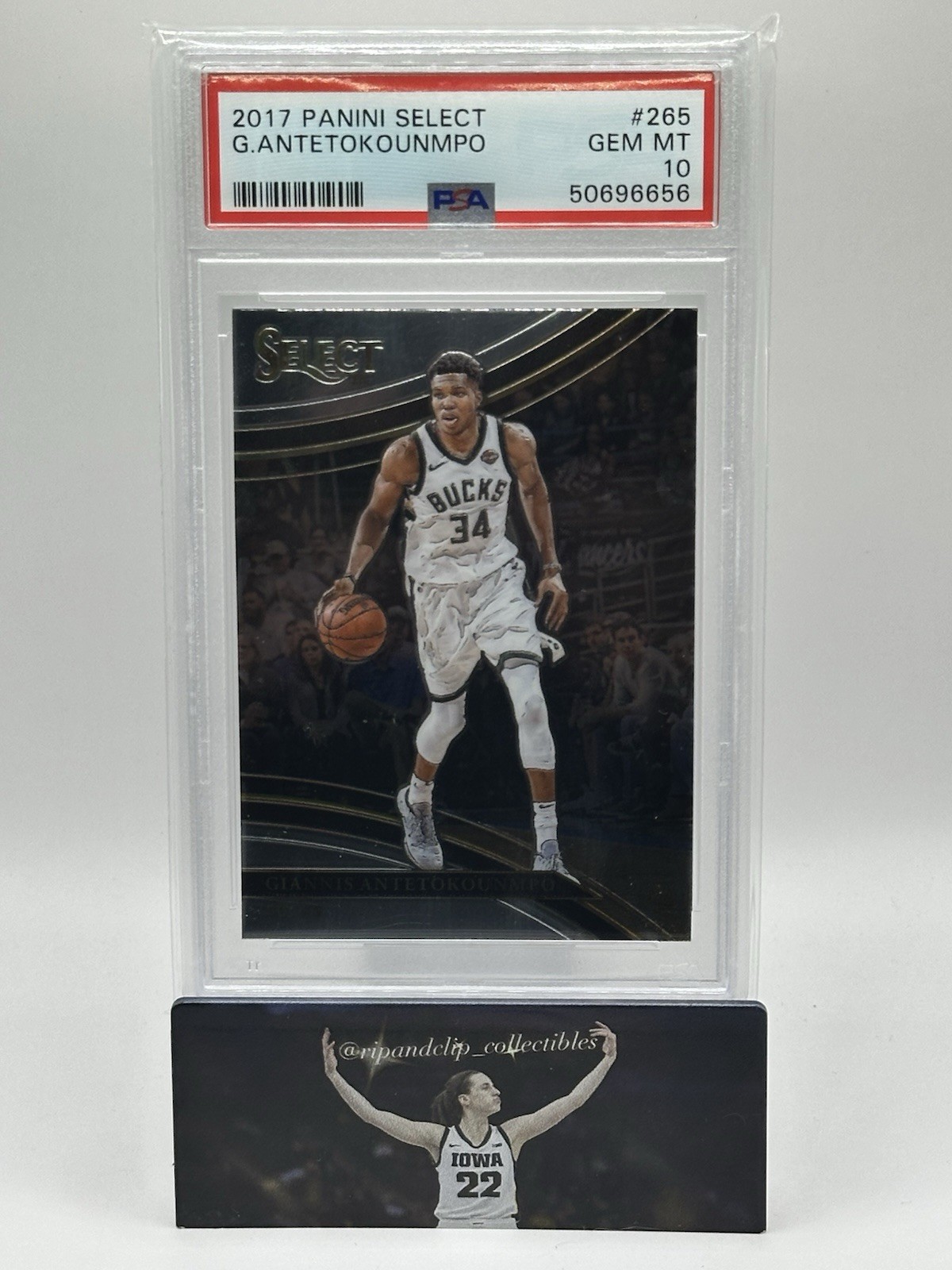 2017-18 Panini Select - Courtside Giannis Antetokounmpo #265 PSA 10