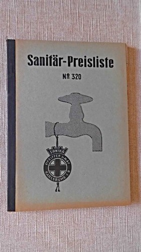 Sanitär-Preisliste No. 320 Sanika Pfeiffer May Karlsruhe Sanika: