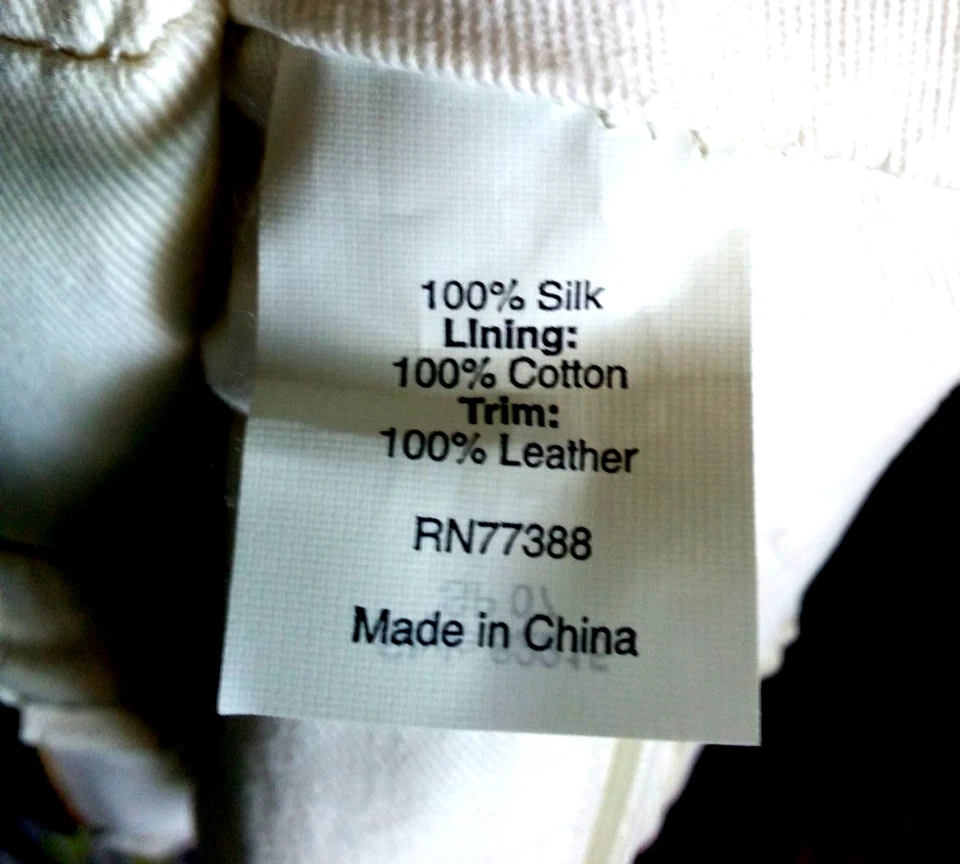 J Crew Bolso de Mano Cartera Ojales Tela Forro de Seda Mango de Madera Nuevo Mancha de Madera Menor Foto 4 de 4