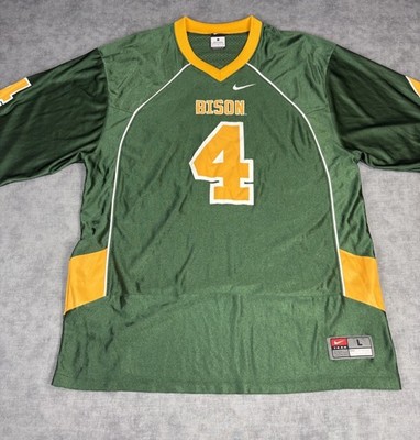Nike Team North Dakota State Bison #4 Football Jersey Mens Large Green NCAA 