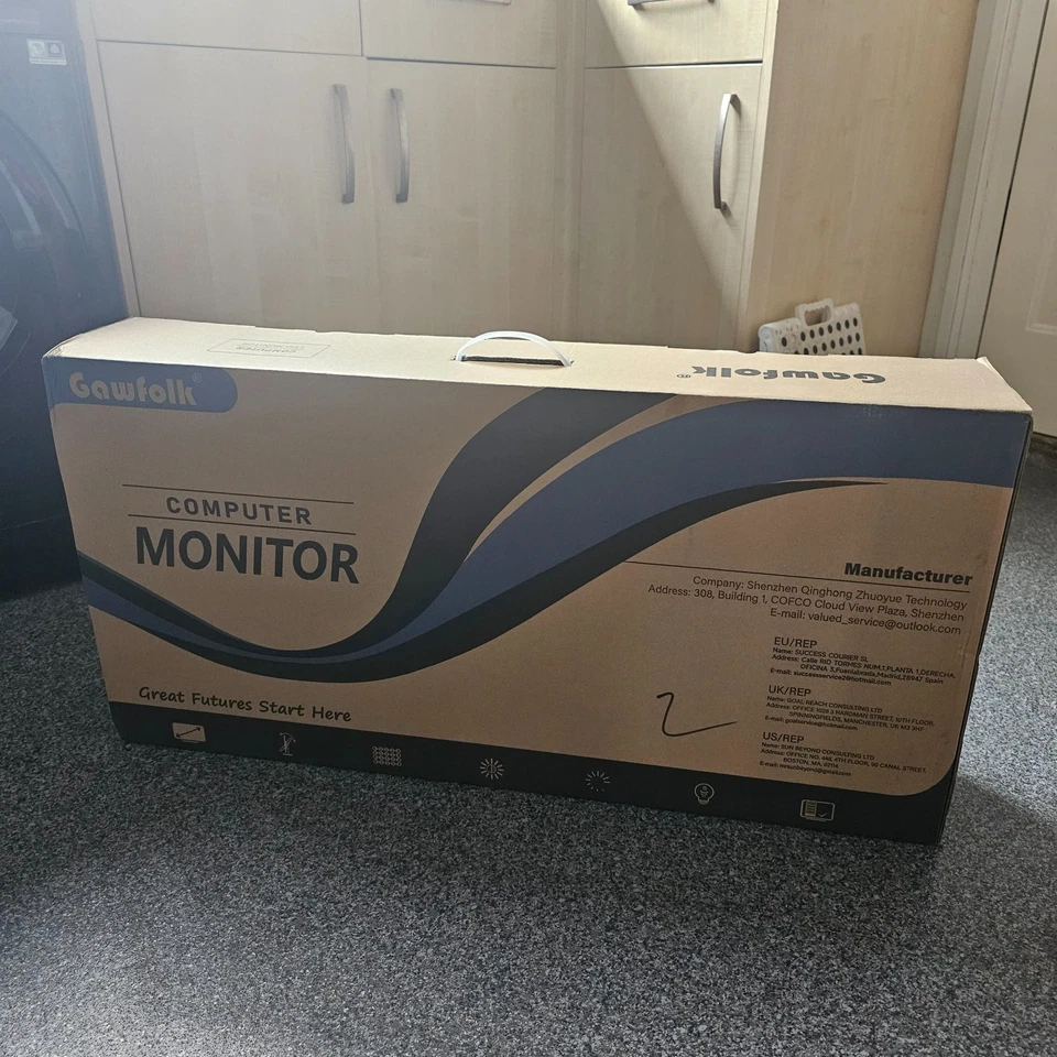 Gawfolk Curved Gaming Monitor 165Hz 34-inch Ultra Wide 4K 3440x1440P 1ms 1500R - Image 2 of 4