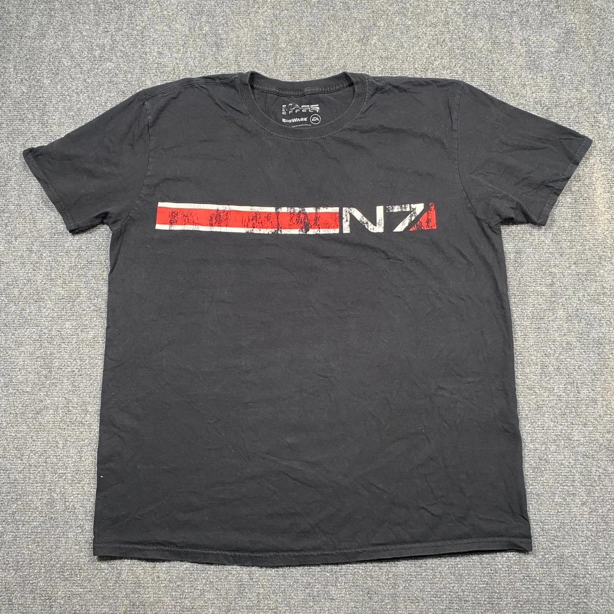 T-shirt Mass Effect N7 Officieux, Noir, Taille L Pour Homme