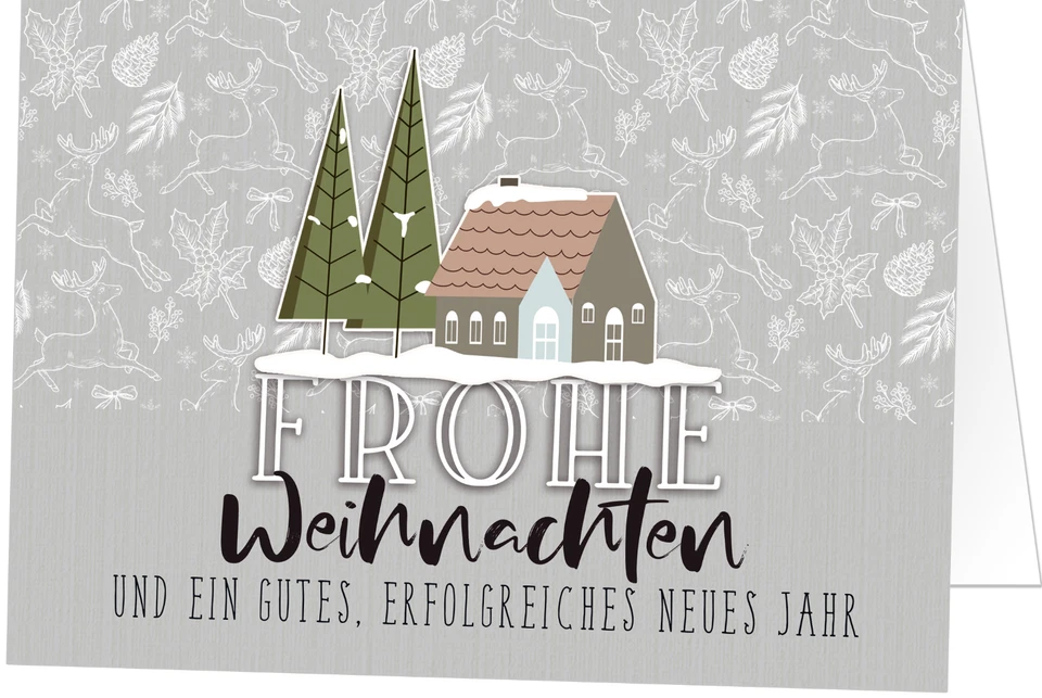 Weihnachtskarten Klappkarten mit Umschlag 17x12cm Fachhandelsqualität - Bild 4 von 4