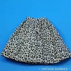 Vintage Barbie Doll Fashion PAK Printed Black & White Skirt Near Mint ~ 1960's