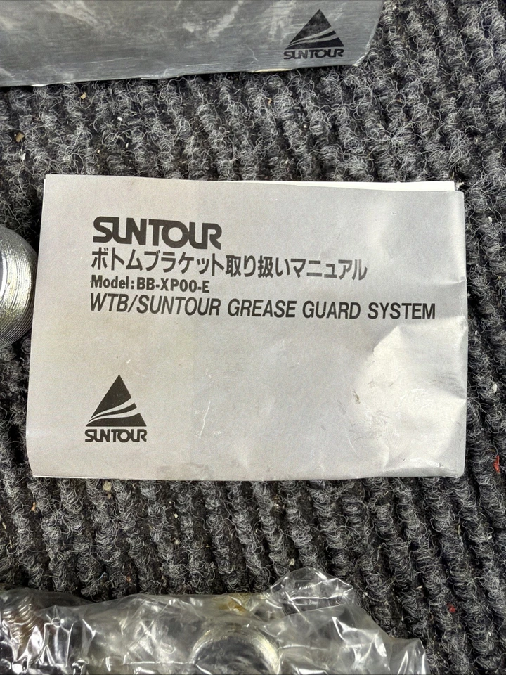 Sistema de protección de grasa 125 mm BB-XP00-E BC1.37"x24T de colección CroMo NOS Suntour XC Pro WTB Foto 4 de 4