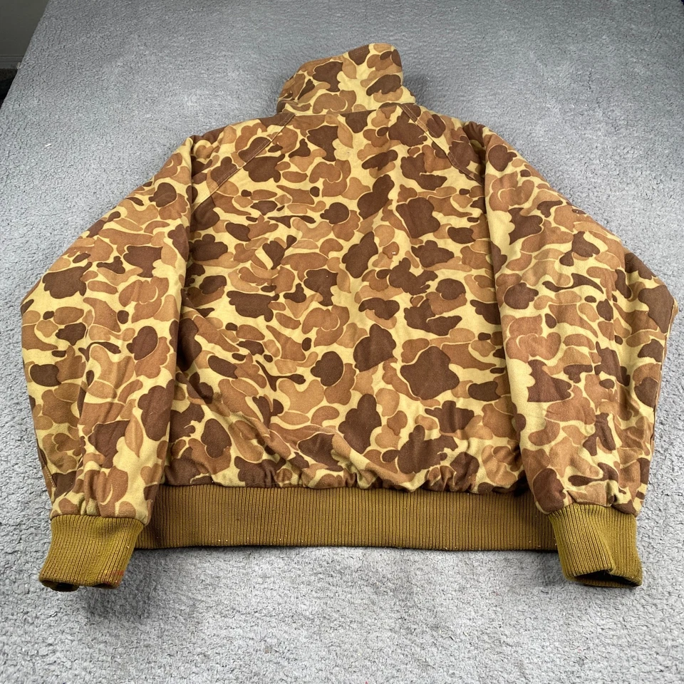 Vintage Gamehide Reversible Hunting Jacket Mens XL Duck Camo/Orange Fleece Zip - Image 3 of 4