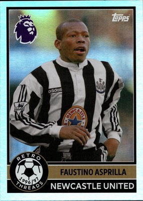 Faustino Asprilla - Retro Threads - Topps Premier League 2025/26