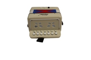 EASTAR 10 Button Kid's Mini Accordion In White/Blue/Red C68
