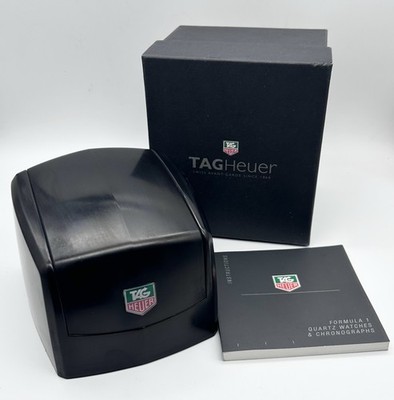 Authentic Vintage Tag Heuer F1 Hard Plastic Presentation Box & Outer Box
