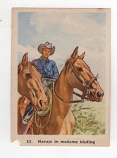 Dutch issue. Peoples of America 1954 #35 Navajo on horse in modern clothing