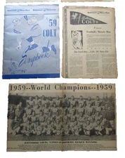 1959 Baltimore Colts Colt Scrapbook