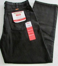 Rustler Jeans Black Regular fit Straight Leg Heavy Wt. Denim Size 36X30