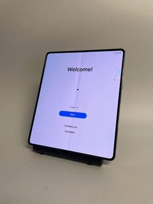 Unlocked Samsung Galaxy Z Fold 5 256GB Icy Blue - Good - Minor screen flaw